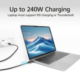 ACT Connectivity USB4 20Gbps 240W USB Type-C kabel, USB-IF gecertificeerd, 2 meter Zwart