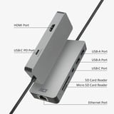 ACT Connectivity USB-C 4K docking station Aluminium, USB-C, HDMI, LAN