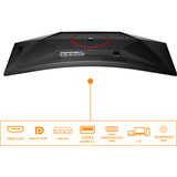 AOC CU34G4CA 34" Curved UltraWide gaming monitor Zwart, 2x HDMI, 1x DisplayPort, USB, Audio, 180 Hz