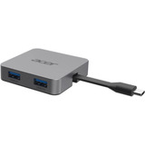Acer 4-in-1 Type-C draagbare minidock dongle dockingstation Zilver
