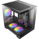 Antec CX60M ARGB mini tower behuizing Zwart | 3x USB-A | RGB | Tempered Glass