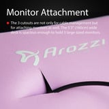 Arozzi Arena Gaming Desk - White Pink Wit/roze