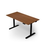 Arozzi Arena Nordico Sit/Stand Desk - Dark Walnut gaming desk Zwart