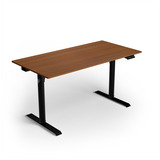 Arozzi Arena Nordico Sit/Stand Desk - Dark Walnut gaming desk Zwart