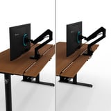 Arozzi Arena Nordico Sit/Stand Desk - Dark Walnut gaming desk Zwart