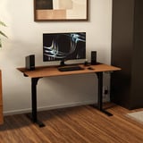 Arozzi Arena Nordico Sit/Stand Desk - Dark Walnut gaming desk Zwart