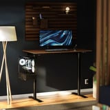 Arozzi Arena Nordico Sit/Stand Desk - Dark Walnut gaming desk Zwart