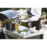 Barbecook Premium buddy voor gasbarbecue met werkblad kast Zwart/roestvrij staal