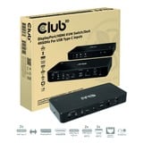 Club 3D DisplayPort/HDMI Dock 4K60Hz dockingstation Zwart, met KVM-functionaliteit