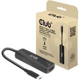 Club 3D USB Gen2 Type-C to HDMI adapter Zwart, 8K60Hz | 4K120Hz | HDR10+ | Power Delivery 3.0