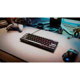 Corsair CLIPPER PRO MINI 60 Hall Effect Gaming Keyboard Zwart, US lay-out (QWERTY), Corsair MGX Hyperdrive, 60%, RGB