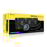 Corsair NAUTILUS 360 RS LCD CPU-vloeistofkoeler waterkoeling Zwart