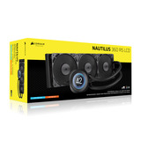 Corsair NAUTILUS 360 RS LCD waterkoeling Zwart