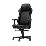 DXRacer MASTER XL Black EPU Leather gamestoel Zwart