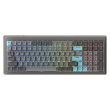 Ducky Cushion 98 RGB mechanisch gaming toetsenbord Zwart, US lay-out (QWERTY), 96%, RGB, PBT Cherry, USB-C / 2,4 GHz / Bluetooth