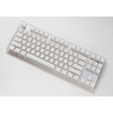 Ducky One 3 TKL Aura White RGB mechanisch toetsenbord Wit, US lay-out (QWERTY), Cherry MX Red, 80% (TKL)	, ABS Double Shot, hot swap