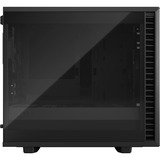 Fractal Design Define 7 Nano Black TG Light Tint midi tower behuizing Zwart | 4x USB-A | 1x USB-C | Window