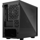 Fractal Design Define 7 Nano Black TG Light Tint midi tower behuizing Zwart | 4x USB-A | 1x USB-C | Window