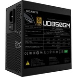 GIGABYTE GP-UD850GM PG5 modulaire 850 watt voeding  Zwart, 1x 12VHPWR, 2x PCIe
