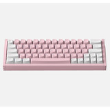 Iqunix EZ63 Pink Magnetic Switch Gaming HE Keyboard, gaming toetsenbord Wit/pink (roze), US lay-out, US-International, Gateron Magnetic Jade Pro, 60%, RGB, Double Shot PBT Keycaps