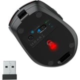 JLab Go Charge Mouse Zwart, 800 - 1600dpi, Bluetooth 5 / 2.4 GHz