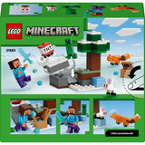 LEGO Minecraft Steve's Taiga Adventure Constructiespeelgoed 