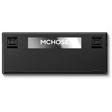 MCHOSE G75 Pro Tri-mode Gasket Structuur Mechanisch gaming toetsenbord Zwart, US lay-out, KTT Cabbage Tofu V2, 75%, RGB, hot swap, PBT Double-Shot, 2.4 GHz / USB-C / Bluetooth