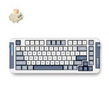 MCHOSE X75 Navy Blue Icy Creamsicle Wireless Gasket Mount Mechanical, toetsenbord Wit/blauwgrijs, US lay-out, Kailh Box Icy Creamsicle, 75%, RGB, Hot swap, Double-Shot PBT, draadloos / Bluetooth / USB-C