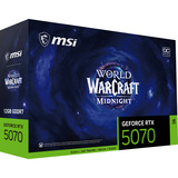 MSI GeForce RTX 5070 12G World of Warcraft MIDNIGHT VOID EDITION OC grafische kaart Nachtblauw/goud, DLSS 4, 3x DisplayPort, 1x HDMI 2.1