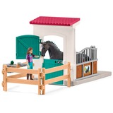 Schleich Horse Club - Paardenbox met Lisa en Storm speelfiguur 42709