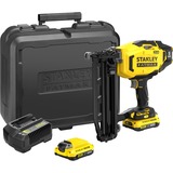 Stanley Fatmax V20 18V 16G Afwerktacker elektrische tacker Zwart/geel, Incl. 2x 2.0Ah accu, oplader, koffer