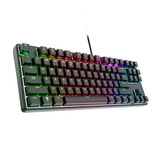 Trust GXT 864 Cada Compact mechanisch TKL RGB gaming toetsenbord Zwart, US lay-out (QWERTY), Huano Brown, 80% (TKL)	, Huano Brown switch, RGB, Hot swap