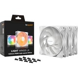 be quiet! Light Wings LX PWM high-speed 120 mm Triple Pack White case fan Wit, 3 stuks, 4-pin PWM