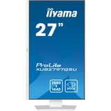 iiyama ProLite XUB2797QSU-W2 27" monitor Wit, 100 Hz, HDMI, DisplayPort, USB, Adaptive Sync