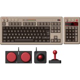 8BitDo Commodore 64 Bundel mechanisch gaming toetsenbord Beige, UK lay-out (QWERTY), Kailh Box White V2, 80% (TKL)	