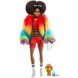 Barbie Extra #1 - Rainbow Coat with Pet Poodle Pop 