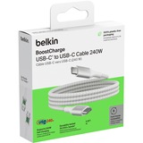 Belkin BoostCharge USB-C to USB-C Cable 240W kabel Wit, 1 meter