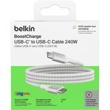 Belkin BoostCharge USB-C to USB-C Cable 240W kabel Wit, 1 meter