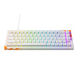 CHERRY XTRFY K5 Pro TMR, gaming toetsenbord Wit, US lay-out, Cherry MK Crystal, 65%, 8K, Hot-swap, ARGB, Thick ABS