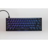 Ducky One 2 Pro Mini Classic, gaming toetsenbord Zwart, US lay-out, Cherry MX Silent Red, RGB led, Double-shot PBT, QUACK Mechanics, 60%