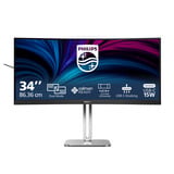 Philips 34B2U5900C/00 34" 4K Ultra HD UltraWide monitor Zilver, 1x DisplayPort, 2x HDMI, 2x USB-C, 2x USB-A, 1x RJ-45, 120 Hz / 240 Hz