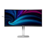 Philips 34B2U5900C/00 34" 4K Ultra HD UltraWide monitor Zilver, 1x DisplayPort, 2x HDMI, 2x USB-C, 2x USB-A, 1x RJ-45, 120 Hz / 240 Hz