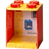 Room Copenhagen LEGO Brick Shelf, 4 noppen wandschap Rood