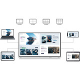 Samsung LH75WMFWLGCXEN Flip Pro Interactive Display WMF-X 4K Wit/grijs, HDMI, LAN, WiFi, BT, USB, Tizen 9.0, Touch