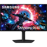 Samsung Odyssey OLED G7 G70SH 27" 4K UHD gaming monitor Zwart, HDMI, DisplayPort, 165 Hz