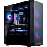 SilverStone FARA 514X midi tower behuizing Zwart | 2x USB-A | 1x USB-C | RGB | Tempered Glass