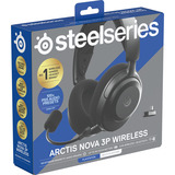 SteelSeries Arctis Nova 3P Wireless over-ear gaming headset Zwart, 2.4 GHz / Bluetooth 5.3, Pc, PlayStation 5, PlayStation 4, Switch