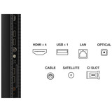 TCL MQLED75K Premium QD-MiniLED TV 50" 4K Ultra HD Zwart, 4x HDMI, USB-A, LAN, WiFi, BlueTooth