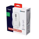 Trust Ferro Draadloze Muis Hyperscrollwiel Wit, 1000-3200 Dpi, 2.4G Hz, 2x Bluetooth, Stille Knoppen