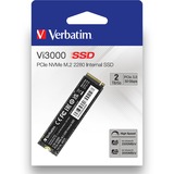 Verbatim Vi3000 2 TB SSD 49376, PCIe 3.0 x4, NVMe, M.2 2280